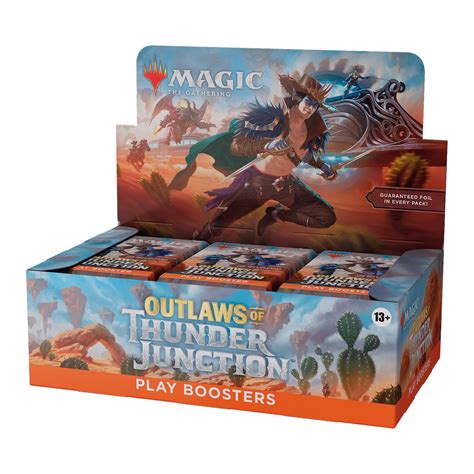 mtg thunder junction booster box|outlaws of thunder junction collection booster.